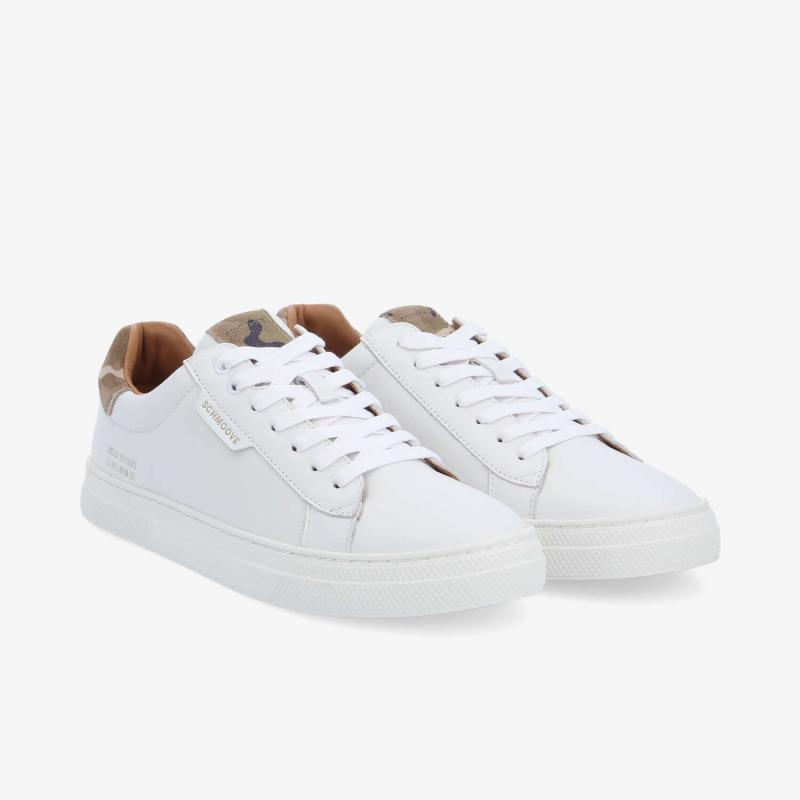 SPARKLE SNEAKER M - NAPPA/CAMO - BLANC/KAKI